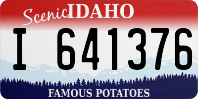 ID license plate I641376