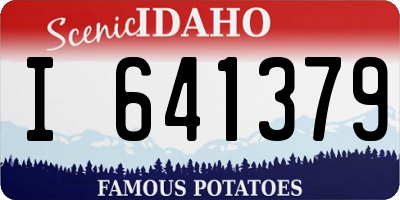ID license plate I641379