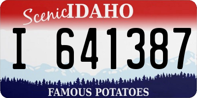 ID license plate I641387
