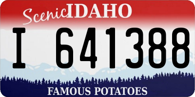ID license plate I641388