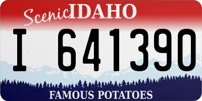 ID license plate I641390