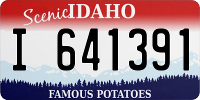 ID license plate I641391