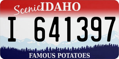 ID license plate I641397