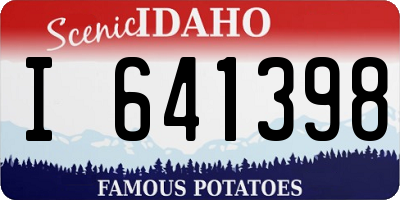 ID license plate I641398