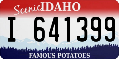 ID license plate I641399