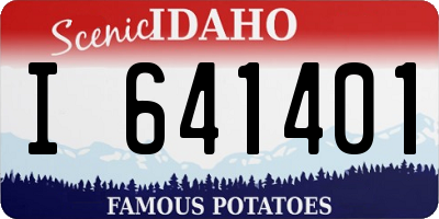 ID license plate I641401