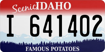 ID license plate I641402
