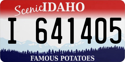 ID license plate I641405