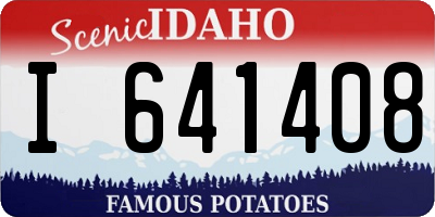 ID license plate I641408