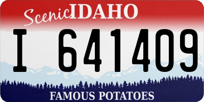 ID license plate I641409