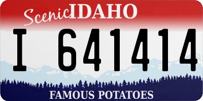 ID license plate I641414