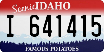 ID license plate I641415