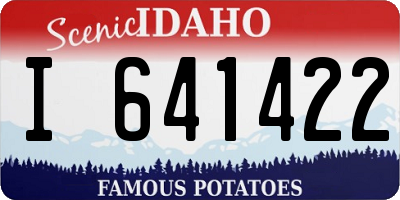 ID license plate I641422