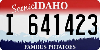 ID license plate I641423