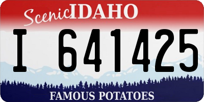 ID license plate I641425