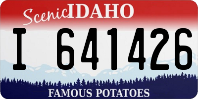 ID license plate I641426