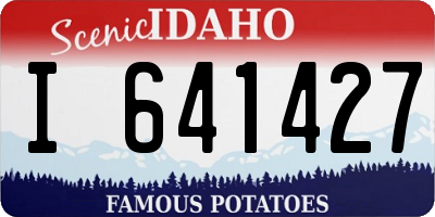 ID license plate I641427