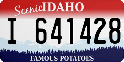 ID license plate I641428