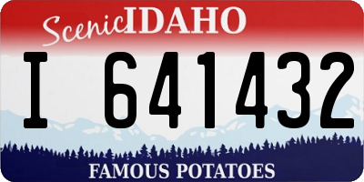ID license plate I641432