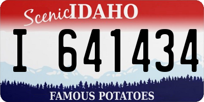 ID license plate I641434