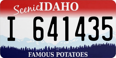 ID license plate I641435