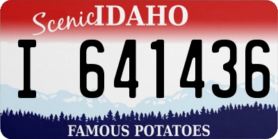ID license plate I641436