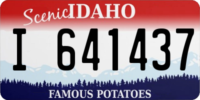 ID license plate I641437
