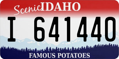ID license plate I641440