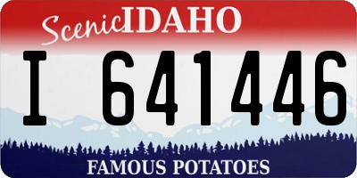 ID license plate I641446