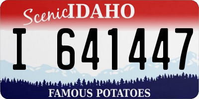 ID license plate I641447