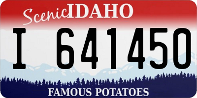 ID license plate I641450