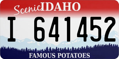 ID license plate I641452