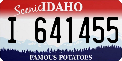 ID license plate I641455