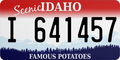 ID license plate I641457