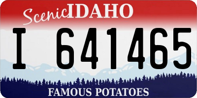 ID license plate I641465