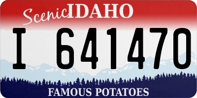 ID license plate I641470