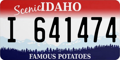 ID license plate I641474