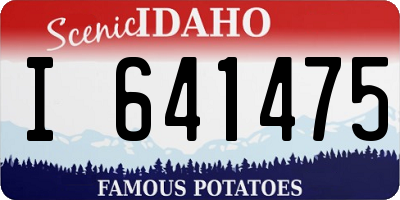ID license plate I641475