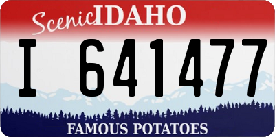 ID license plate I641477