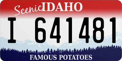 ID license plate I641481