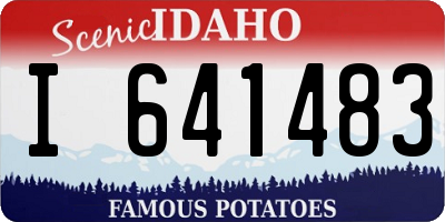 ID license plate I641483