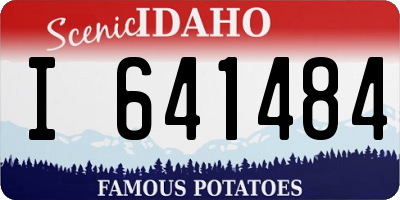 ID license plate I641484