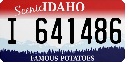 ID license plate I641486