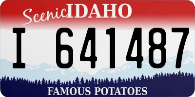 ID license plate I641487