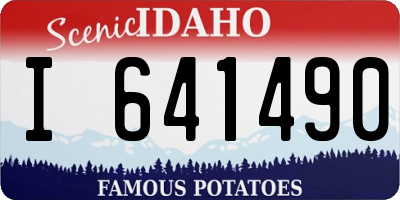 ID license plate I641490