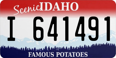 ID license plate I641491
