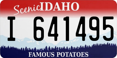 ID license plate I641495