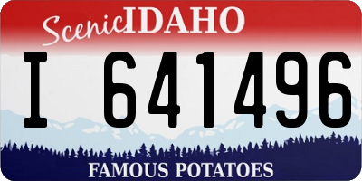 ID license plate I641496