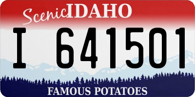 ID license plate I641501