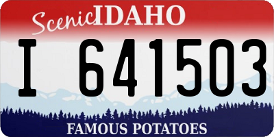 ID license plate I641503
